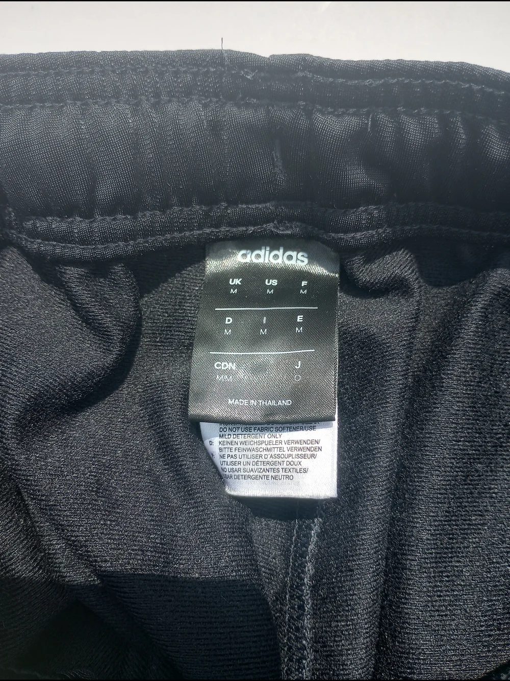Adidas Black/Red Track Pants Joggers. Size Medium . - Picture 3 of 3